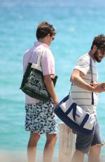 NINA DOBREV and Austin Stowell Out and About in St. Tropez 07/24/2015