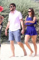 NINA DOBREV and Austin Stowell Out and About in St. Tropez 07/24/2015