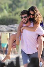 NINA DOBREV and Austin Stowell Out and About in St. Tropez 07/24/2015