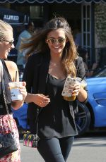 NINA DOBREV at Alfred Coffee & Kitchen in West Hollywood 07/29/2015