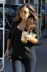 NINA DOBREV at Alfred Coffee & Kitchen in West Hollywood 07/29/2015