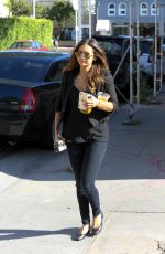 NINA DOBREV at Alfred Coffee & Kitchen in West Hollywood 07/29/2015