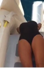 NINA DOBREV in Swimsuit at a Boat in St. Tropez 07/21/2015
