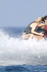 NINA DOBREV Jetboarding in Saint-tropez 07/21/2015