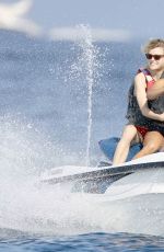 NINA DOBREV Jetboarding in Saint-tropez 07/21/2015