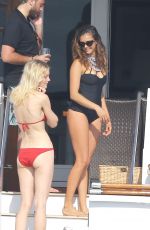 NINA DOBREV Jetboarding in Saint-tropez 07/21/2015