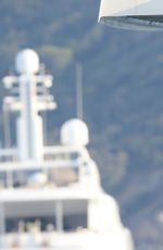 NINA DOBREV Jumping from a Yacht in St. Tropez 07/25/2015