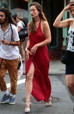 OLIVIA WILDE on the Set of HBO’s Untitled Project in New York 07/20/2015