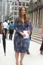 OLIVIA WILDE on the sSet of an Untitled HBO Series in New York 07/02/2015