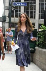 OLIVIA WILDE on the sSet of an Untitled HBO Series in New York 07/02/2015
