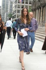 OLIVIA WILDE on the sSet of an Untitled HBO Series in New York 07/02/2015