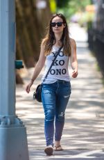 OLIVIA WILDE Out and About in New York 06/30/2015
