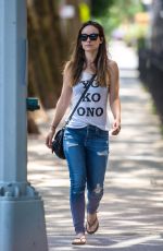 OLIVIA WILDE Out and About in New York 06/30/2015