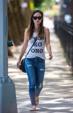 OLIVIA WILDE Out and About in New York 06/30/2015