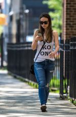 OLIVIA WILDE Out and About in New York 06/30/2015