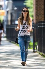 OLIVIA WILDE Out and About in New York 06/30/2015