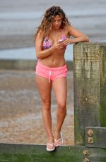 PASCAL CRAYMER in Bikini Top at a Beach in Essex 07/23/2015