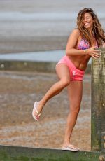 PASCAL CRAYMER in Bikini Top at a Beach in Essex 07/23/2015