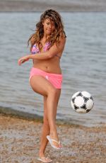 PASCAL CRAYMER in Bikini Top at a Beach in Essex 07/23/2015