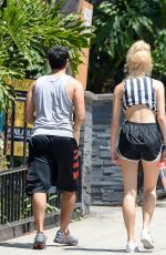 PIXIE LOTT in SHorts Out and About in Los Angeles 06/30/2015