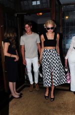 PIXIE LOTT Leaves Ivy Restaurant in Covent Garden in London 07/20/2015