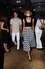 PIXIE LOTT Leaves Ivy Restaurant in Covent Garden in London 07/20/2015