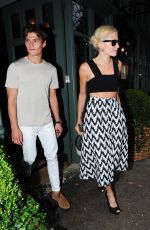 PIXIE LOTT Leaves Ivy Restaurant in Covent Garden in London 07/20/2015