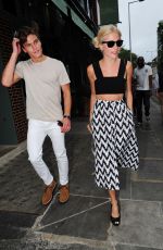 PIXIE LOTT Leaves The Ivy in London 07/20/2015