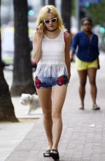 PIXIE LOTT Out in Los Angeles 07/03/2015