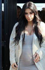 Pregnant KIM KARDASHIAN Leaves a Studio in Los Angeles 07/28/2015