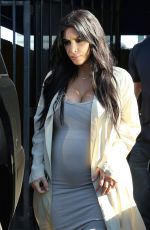 Pregnant KIM KARDASHIAN Leaves a Studio in Los Angeles 07/28/2015