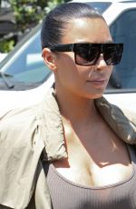 Pregnant KIM KARDASHIAN Shopping at Fred Segal in West Hollywood 07/16/2015