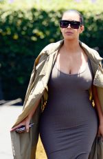 Pregnant KIM KARDASHIAN Shopping at Fred Segal in West Hollywood 07/16/2015