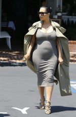 Pregnant KIM KARDASHIAN Shopping at Fred Segal in West Hollywood 07/16/2015