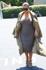 Pregnant KIM KARDASHIAN Shopping at Fred Segal in West Hollywood 07/16/2015