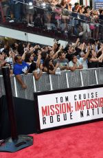 REBECCA FEEGUSON at Mission Impossible: Rogue Nation Premiere in New York