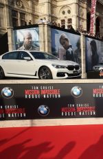 REBECCA FEEGUSON at Mission Impossible: Rogue Nation World Premiere in Vienna