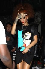 RIHANNA and Karim Benzema at a Nightclub in Los Angeles 06/08/2015