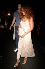 RIHANNA Leaves Mercer Kitchen in New York 07/17/2015
