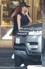 RIHANNA Out and About in Beverly Hills 07/30/2015