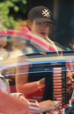 RIHANNA Out and About in Beverly Hills 07/30/2015