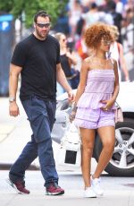 RIHANNA Out and About in New York 07/20/2015