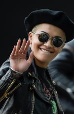 RITA ORA Arrives at Her Hotel in Manchester 07/07/2015