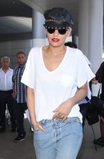 RITA ORA Arrives at Los Angeles International Airport 07/02/2015