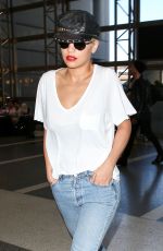 RITA ORA Arrives at Los Angeles International Airport 07/02/2015