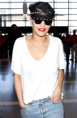 RITA ORA Arrives at Los Angeles International Airport 07/02/2015