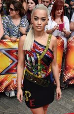 RITA ORA at X Factor Audition in London 07/16/2015