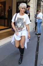 RITA ORA Out and About in Paris 07/06/2015