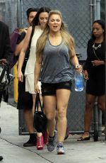 RONDA ROUSEY at Jimmy Kimmel Live in Hollywood 01/07/2015
