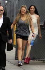 RONDA ROUSEY at Jimmy Kimmel Live in Hollywood 01/07/2015